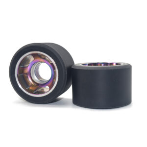 59x38mm Double Rowing Derby Skate Wheels with Aluminum Hub 90-95A